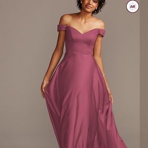 David’s Bridal Satin Chianti Dress
